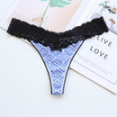 Voplidia Women's Panties Underwear Women Plus Size Sexy Lace Lingerie Panty Thongs G String Tanga T-back Seamless Female PM052