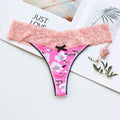 Voplidia Women's Panties Underwear Women Plus Size Sexy Lace Lingerie Panty Thongs G String Tanga T-back Seamless Female PM052