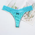 Voplidia Women's Panties Underwear Women Plus Size Sexy Lace Lingerie Panty Thongs G String Tanga T-back Seamless Female PM052