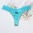 Voplidia Women's Panties Underwear Women Plus Size Sexy Lace Lingerie Panty Thongs G String Tanga T-back Seamless Female PM052
