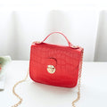 2020 Fashion Women Small Crossbody Bag Classic Crocodile Pattern Shoulder Handbags Lightweight Chain Strap Messenger Purse