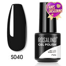 ROSALIND Gel Nail Polish 40 Colors Semi Permanent Manicure Nail Art Gel Varnishes Hybrid Base Top Coat For Gel Polish