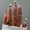 24pcs/set Long Stiletto Fake Nails Punk Snake Pattern Black White Matte False Nails Artificial Full Nail Tips Manicure Tools