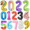 40Inch Big Foil Birthday Balloons Helium Number Balloon 0-9 Happy Birthday Wedding Party Decorations Shower Large Figures Globos