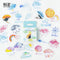 45 pcs/Box Various Stickers Diary Kawaii Cute Planner Journal Scrapbooking Paper Stickers Stationery School Supplies