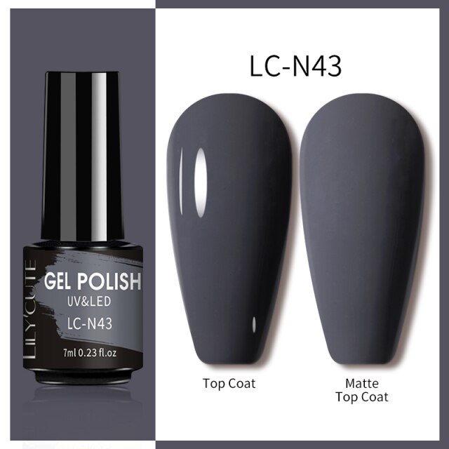 LILYCUTE Nail Gel Polish UV Semi Permanent Ice Purple Serise Nail Art All For Manicure LED Gel Base Top Coat Gel Varnish Polish