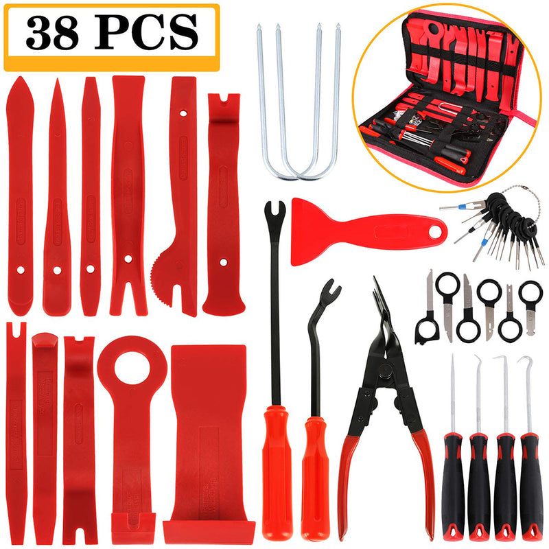 Hand Tool Removal Tool Kit,Car Panel Tool,11-38pcs Disassembly Tool Set,Car Door Panel Removal Tool,Audio Disassembly Tool Kit.