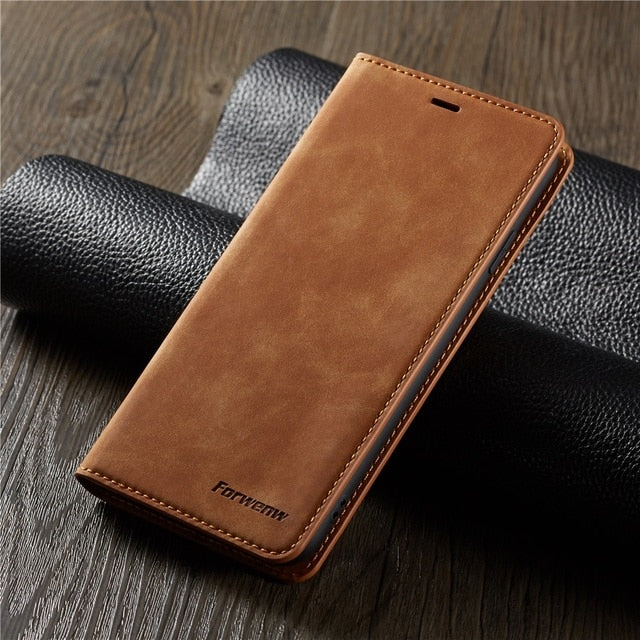 Ultra Thin Suede Leather Wallet Case for iPhone 11 12 13 Pro Max Mini XR XS 8 7 6s 6 Plus SE 2020 5S 5 Flip Cover Strong Magnet