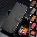 Leather Wallet Case for iPhone 13 12 Pro Max Mini 11 XS XR X SE 2020 8 7 6 6s Plus 5S 5 Luxury Flip Cover Coque Card Slot Buckle