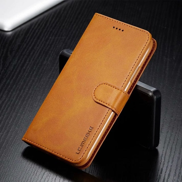 Leather Wallet Case for iPhone 13 12 Pro Max Mini 11 XS XR X SE 2020 8 7 6 6s Plus 5S 5 Luxury Flip Cover Coque Card Slot Buckle