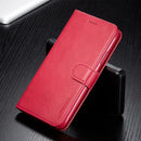 Leather Wallet Case for iPhone 13 12 Pro Max Mini 11 XS XR X SE 2020 8 7 6 6s Plus 5S 5 Luxury Flip Cover Coque Card Slot Buckle