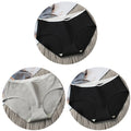 3Pcs Women's Underwear Cotton Seamless Stripes Panties Soild Color Skin- friendly Lingerie Woman Panty Low Waist M-XL Plus Size