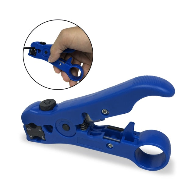 Automatic Stripping Pliers Universal Coaxial Cable Wire Stripper Wire Cable Tools Stripping Crimping Tools With Hexagon Wrench