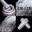 UR SUGAR 7.5ml Pink Reflective Glitter Gel Nail Polish Silver Purple Sequins Soak Off UV Gel Nail Art Manicuring Nail Gel