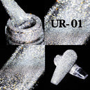 UR SUGAR 7.5ml Pink Reflective Glitter Gel Nail Polish Silver Purple Sequins Soak Off UV Gel Nail Art Manicuring Nail Gel