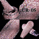 UR SUGAR 7.5ml Pink Reflective Glitter Gel Nail Polish Silver Purple Sequins Soak Off UV Gel Nail Art Manicuring Nail Gel