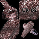 UR SUGAR 7.5ml Pink Reflective Glitter Gel Nail Polish Silver Purple Sequins Soak Off UV Gel Nail Art Manicuring Nail Gel