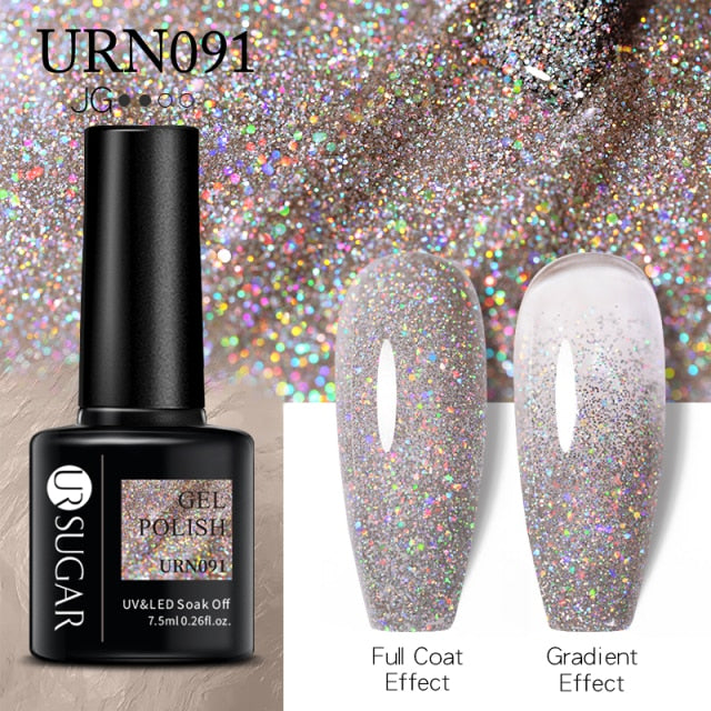 UR SUGAR 7.5ml Gel Nail Polish Semi Permanent 90 Colors Gel Polish Lamp Varnishes Soak Off Nail Art Manicure Base Top Gel
