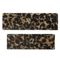2Pcs Mother & Baby Children Turban Hair Band Accessories Baby Girls Twist Knot Headbands Family Leopard Parent-Child Headwear