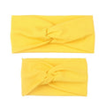 2Pcs Mother & Baby Children Turban Hair Band Accessories Baby Girls Twist Knot Headbands Family Leopard Parent-Child Headwear