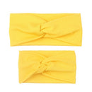 2Pcs Mother & Baby Children Turban Hair Band Accessories Baby Girls Twist Knot Headbands Family Leopard Parent-Child Headwear