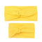 2Pcs Mother & Baby Children Turban Hair Band Accessories Baby Girls Twist Knot Headbands Family Leopard Parent-Child Headwear