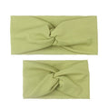 2Pcs Mother & Baby Children Turban Hair Band Accessories Baby Girls Twist Knot Headbands Family Leopard Parent-Child Headwear