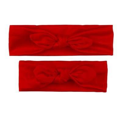 2Pcs Mother & Baby Children Turban Hair Band Accessories Baby Girls Twist Knot Headbands Family Leopard Parent-Child Headwear