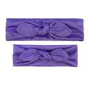 2Pcs Mother & Baby Children Turban Hair Band Accessories Baby Girls Twist Knot Headbands Family Leopard Parent-Child Headwear