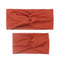2Pcs Mother & Baby Children Turban Hair Band Accessories Baby Girls Twist Knot Headbands Family Leopard Parent-Child Headwear