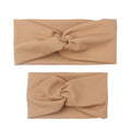2Pcs Mother & Baby Children Turban Hair Band Accessories Baby Girls Twist Knot Headbands Family Leopard Parent-Child Headwear