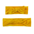 2Pcs Mother & Baby Children Turban Hair Band Accessories Baby Girls Twist Knot Headbands Family Leopard Parent-Child Headwear