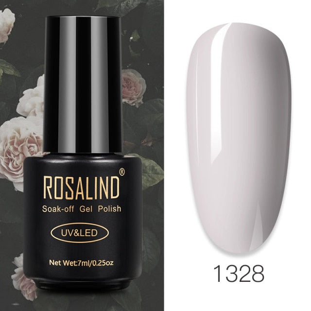 ROSALIND Gel Polish 7ml Gel Nail Polish All For Manicure Semi Permanent Soak Off Gel UV LED Varnishes Base Top Matte Coat