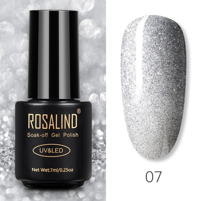 ROSALIND Gel Polish 7ml Gel Nail Polish All For Manicure Semi Permanent Soak Off Gel UV LED Varnishes Base Top Matte Coat