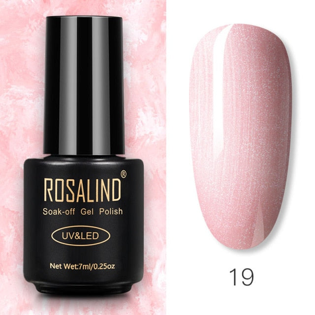 ROSALIND Gel Polish 7ml Gel Nail Polish All For Manicure Semi Permanent Soak Off Gel UV LED Varnishes Base Top Matte Coat