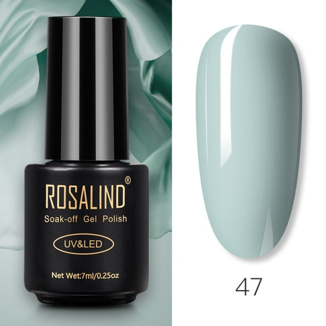 ROSALIND Gel Polish 7ml Gel Nail Polish All For Manicure Semi Permanent Soak Off Gel UV LED Varnishes Base Top Matte Coat