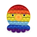 Rainbow Fidget Bubble Toys Stress Relief Squeeze for Kid Squishy Sensory Anti Stress Game Hand Simple Dimple Fidget Relax Toy