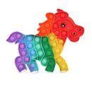 Rainbow Fidget Bubble Toys Stress Relief Squeeze for Kid Squishy Sensory Anti Stress Game Hand Simple Dimple Fidget Relax Toy