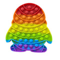 Rainbow Fidget Bubble Toys Stress Relief Squeeze for Kid Squishy Sensory Anti Stress Game Hand Simple Dimple Fidget Relax Toy