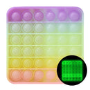 Rainbow Fidget Bubble Toys Stress Relief Squeeze for Kid Squishy Sensory Anti Stress Game Hand Simple Dimple Fidget Relax Toy