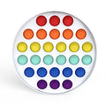 Rainbow Fidget Bubble Toys Stress Relief Squeeze for Kid Squishy Sensory Anti Stress Game Hand Simple Dimple Fidget Relax Toy