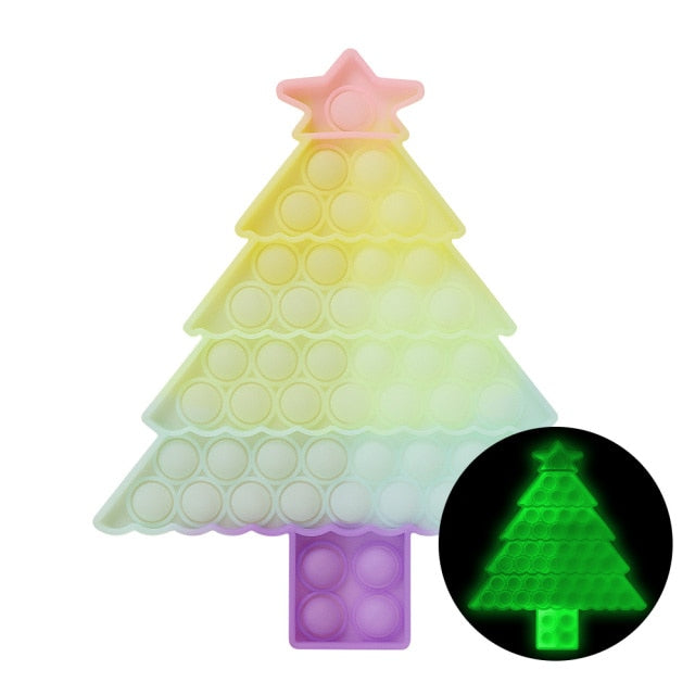 Rainbow Fidget Bubble Toys Stress Relief Squeeze for Kid Squishy Sensory Anti Stress Game Hand Simple Dimple Fidget Relax Toy