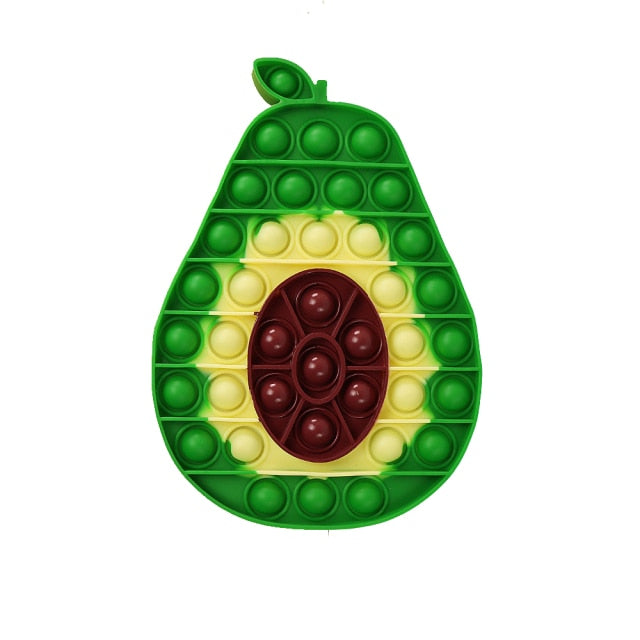 Rainbow Fidget Bubble Toys Stress Relief Squeeze for Kid Squishy Sensory Anti Stress Game Hand Simple Dimple Fidget Relax Toy