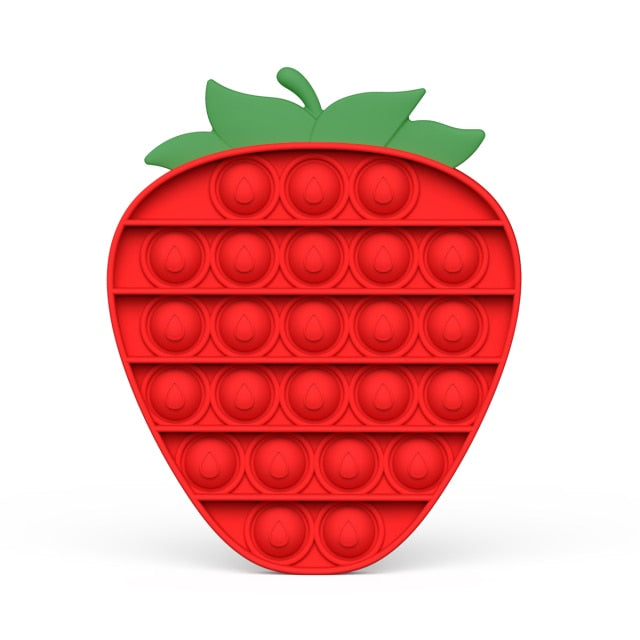 Rainbow Fidget Bubble Toys Stress Relief Squeeze for Kid Squishy Sensory Anti Stress Game Hand Simple Dimple Fidget Relax Toy