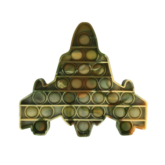 Rainbow Fidget Bubble Toys Stress Relief Squeeze for Kid Squishy Sensory Anti Stress Game Hand Simple Dimple Fidget Relax Toy