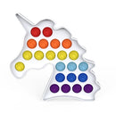 Rainbow Fidget Bubble Toys Stress Relief Squeeze for Kid Squishy Sensory Anti Stress Game Hand Simple Dimple Fidget Relax Toy