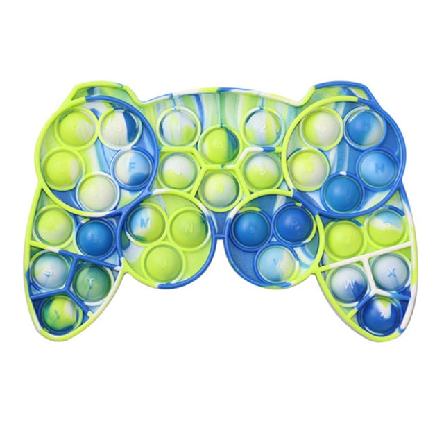 Rainbow Fidget Bubble Toys Stress Relief Squeeze for Kid Squishy Sensory Anti Stress Game Hand Simple Dimple Fidget Relax Toy