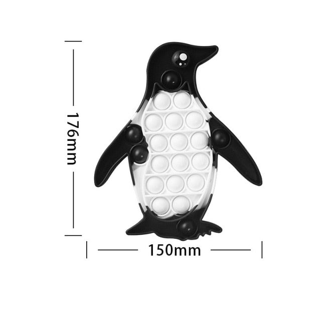 Rainbow Fidget Bubble Toys Stress Relief Squeeze for Kid Squishy Sensory Anti Stress Game Hand Simple Dimple Fidget Relax Toy