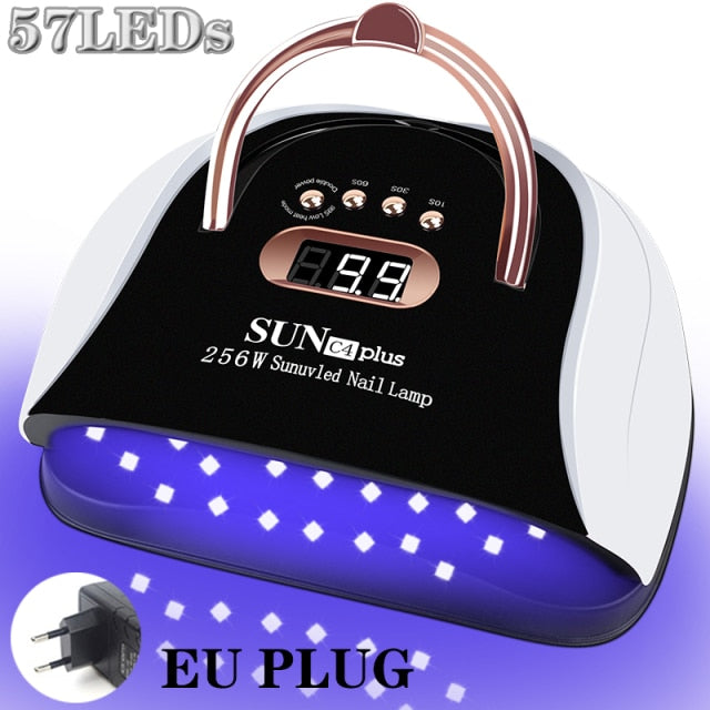 Newest 57LEDs UV LED Nail Lamp Acrylic Nail Gel Dryer Lamp With Smart Sensor Low Heat Mode Pink Nail Art Salon Manicure Machine