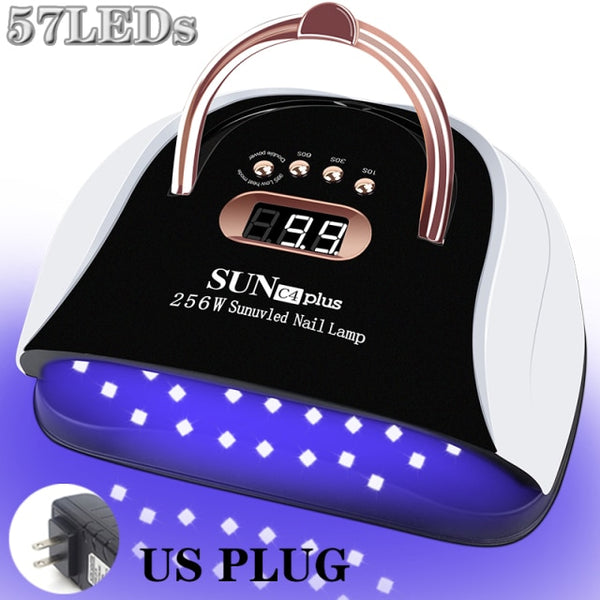 Newest 57LEDs UV LED Nail Lamp Acrylic Nail Gel Dryer Lamp With Smart Sensor Low Heat Mode Pink Nail Art Salon Manicure Machine